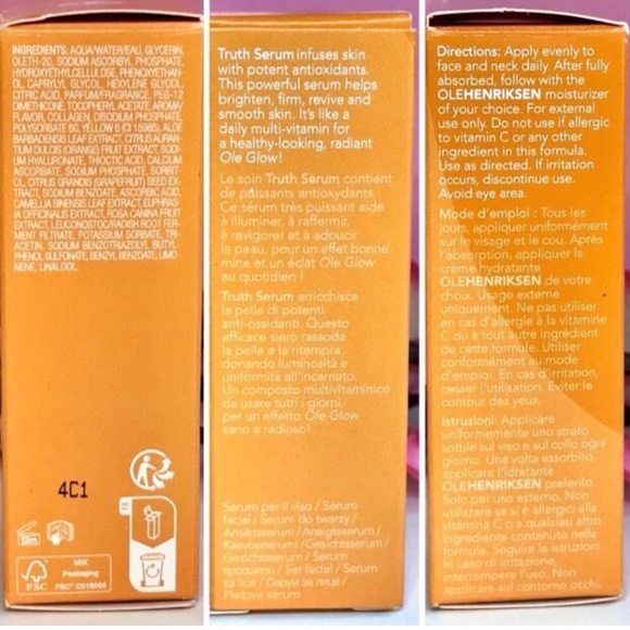 OLEHENRIKSEN Truth Serum Mini BUNDLE of 2! Vitamin C + Vegan Collagen 14ml *BNIB - Picture 9 of 14